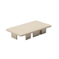 LMT 2" x 3 1/2" (1.750" x 3.250" ID) Internal Vinyl End Cap for Vinyl Fence Posts (Almond) - EC-235-ALMOND (EndCaps)