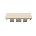 LMT 2" x 3 1/2" (1.750" x 3.250" ID) Internal Vinyl End Cap for Vinyl Fence Posts (Almond) - EC-235-ALMOND (EndCaps)