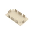 LMT 2" x 3 1/2" (1.750" x 3.250" ID) Internal Vinyl End Cap for Vinyl Fence Rails (Khaki) - EC-235-KHAKI