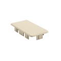 LMT 2" x 3 1/2" (1.750" x 3.250" ID) Internal Vinyl End Cap for Vinyl Fence Rails (Khaki) - EC-235-KHAKI