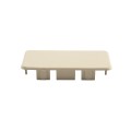 LMT 2" x 3 1/2" (1.750" x 3.250" ID) Internal Vinyl End Cap for Vinyl Fence Rails (Khaki) - EC-235-KHAKI