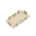 LMT 2" x 3 1/2" (1.750" x 3.250" ID) Internal Vinyl End Cap for Vinyl Fence Rails (Khaki) - EC-235-KHAKI