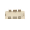 LMT 2" x 3 1/2" (1.750" x 3.250" ID) Internal Vinyl End Cap for Vinyl Fence Rails (Khaki) - EC-235-KHAKI