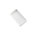 LMT 1 3/4" x 3 1/2" (1.745" x 3.495" OD) External Vinyl End Cap for Vinyl Fence Posts (Almond) (White Shown) - EEC-1735-ALMOND