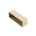 LMT 7/8" x 3" External Vinyl End Cap for Vinyl Fence Posts (Almond) - EEC-783-ALMOND