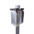 EZ Set Donut Gate Reinforcement Metal Bracket Gate Plate (Hinge / Latch Post Bracket) - Installation Shown As Example