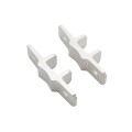 4" x 4" Heavy-Duty EZ Set Vinyl Fence Post Mounting Bracket and Post Stiffener Pair For 1 5/8" (1 5/8" OD) Round Posts | Pair