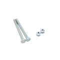4" x 4" Heavy-Duty EZ Set Vinyl Fence Post Mounting Bracket and Post Stiffener Pair For 1 5/8" (1 5/8" OD) Round Posts | Pair