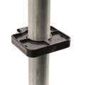 4" x 4" Heavy-Duty EZ Set Vinyl Fence Post Mounting Bracket and Post Stiffener For 1 5/8" (1 5/8" OD) Round Posts