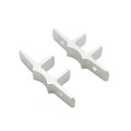 5" x 5" Heavy-Duty EZ Set Vinyl Fence Post Mounting Bracket and Post Stiffener Pair For 2" (1 7/8" OD) Round Posts | Pair