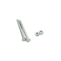 5" x 5" Heavy-Duty EZ Set Vinyl Fence Post Mounting Bracket and Post Stiffener Pair For 2" (1 7/8" OD) Round Posts | Pair