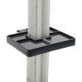 5" x 5" Heavy-Duty EZ Set Vinyl Fence Post Mounting Bracket and Post Stiffener For 1 1/2" x 1 1/2" Square Posts