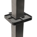 5" x 5" Heavy-Duty EZ Set Vinyl Fence Post Mounting Bracket and Post Stiffener For 2" x 2" Square Posts