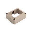 LMT FW37170-KHAKI 2 1/8" x 2 5/8" Flat Rail Bracket For Vinyl Railing (Tall) - Khaki