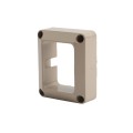 LMT FW37170-KHAKI 2 1/8" x 2 5/8" Flat Rail Bracket For Vinyl Railing (Tall) - Khaki