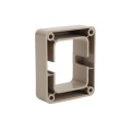 LMT FW37170-KHAKI 2 1/8" x 2 5/8" Flat Rail Bracket For Vinyl Railing (Tall) - Khaki