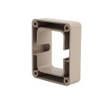 LMT FW37170-KHAKI 2 1/8" x 2 5/8" Flat Rail Bracket For Vinyl Railing (Tall) - Khaki