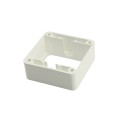 LMT FW42007-WHITE 2 1/8" x 2 5/8" Flat Rail Bracket For Vinyl Railing (Short) - White