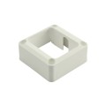 LMT FW42007-WHITE 2 1/8" x 2 5/8" Flat Rail Bracket For Vinyl Railing (Short) - White
