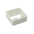 LMT FW42007-WHITE 2 1/8" x 2 5/8" Flat Rail Bracket For Vinyl Railing (Short) - White