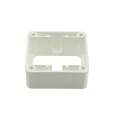 LMT FW42007-WHITE 2 1/8" x 2 5/8" Flat Rail Bracket For Vinyl Railing (Short) - White