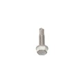 LMT #14 x 1" Hex Washer Head Tek Screw (White) - LMT HW14x1TEK
