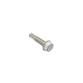LMT #14 x 1" Hex Washer Head Tek Screw (White) - LMT HW14x1TEK
