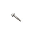 LMT #14 x 1" Hex Washer Head Tek Screw (White) - LMT HW14x1TEK