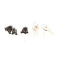 Nationwide Keystone X2 External Mount Two-Sided Gate Latch - KLX2-P2-4D-BK (GeneralUse)