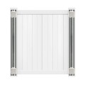 5" Sq Vinyl Fence Post Rook Kit with 2 3/8" ID - LMT 1290C-KIT