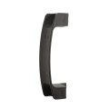 Vinyl Fence Gate Handle With Stainless Steel Hardware - Black