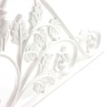 LMT 1161-WHITE Rose Scroll - Medium Decorative Insert - White