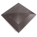 5" x 5" Cape May Style Vinyl Post Cap - Antique Brown