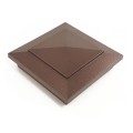 4.5" (4 1/2" x 4 1/2") Cape May Style Vinyl Post Cap - Antique Copper