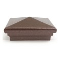 3.625" (3 5/8" x 3 5/8") Neptune Style Vinyl Post Cap for 4" x 4" Wood Post - Antique Copper
