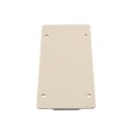 LMT 1 1/2" x 5 1/2" External Rail Mount Bracket For Vinyl Fence (Almond) - M-155E-ALMOND (GeneralUse)