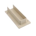 LMT 1 1/2" x 5 1/2" External Rail Mount Bracket For Vinyl Fence (Almond) - M-155E-ALMOND (GeneralUse)