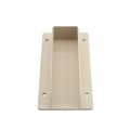 LMT 1 1/2" x 5 1/2" External Rail Mount Bracket For Vinyl Fence (Almond) - M-155E-ALMOND (GeneralUse)