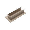 LMT 1 1/2" x 5 1/2" External Rail Mount Bracket For Vinyl Fence (Khaki) - M-155E-KHAKI (GeneralUse)