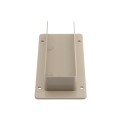 LMT 2" x 6" External Rail Mount Bracket For Vinyl Fence (Khaki) - M-260E-KHAKI
