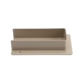 LMT 2" x 6" External Rail Mount Bracket For Vinyl Fence (Khaki) - M-260E-KHAKI