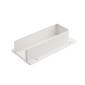 LMT 2" x 6" External Rail Mount Bracket For Vinyl Fence (White) - M-260E-WHITE (GeneralUse)