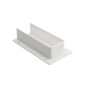 LMT 2" x 6" External Rail Mount Bracket For Vinyl Fence (White) - M-260E-WHITE (GeneralUse)
