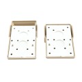LMT MS-23VTS-ALMOND Eclipse Vinyl T-Rail Stair Bracket For Vinyl Railing - Almond