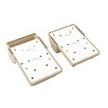 LMT MS-23VTS-ALMOND Eclipse Vinyl T-Rail Stair Bracket For Vinyl Railing - Almond