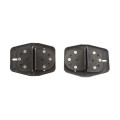 Heavy Duty Cornerstone Fully Adjustable Self-Closing Nylon Gate Hinges CH300F (Pair) with Self Tapping Screws C2H300F-4D-BK - Black