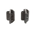 Heavy Duty Cornerstone Fully Adjustable Self-Closing Nylon Gate Hinges CH300F (Pair) with Self Tapping Screws C2H300F-4D-BK - Black