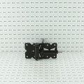 Nationwide 6 1/4" Horizontally Adjustable Standard to Narrow Gate Hinge Pair with Stainless Steel Screws (Black) - NW171NASCA-SSB