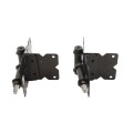 Nationwide 6 1/4" Horizontally Adjustable Standard to Narrow Gate Hinge Pair with Stainless Steel Screws (Black) - NW171NASCA-SSB