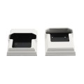LMT OTI-32TSBK2P-WHITE 3" x 2" Contour Stair Bracket Kit (2 Piece) - White